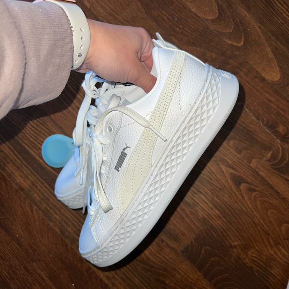Puma Shoes - Puma Platform White Sneakers
